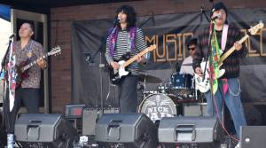 Jerry Knaak photos / The Daily World
Indiegroove Records recording artist One Way Sky performs on the mains stage on World Music Day.