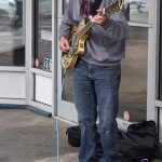 Musicians performed in alcoves and doorways throughout downtown Aberdeen on World Music Day.