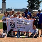 PHOTO COURTESY OF ELMA LITTLE LEAGUE Elmas 8-10 all-star team defeated Larch Mountain to win the Little League District 3 Softball Championship on Sunday in Olympia.