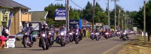 The Daily World file photo
A parade is one of the highlights of the annual Hog Wild motorcycle rally in Ocean Shores.