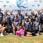 PHOTO BY LORI VALENTINE The Grays Harbor Gulls Girls 11 and under team won the Coastal Cup on Saturday at the Bishop Athletic Complex in Aberdeen.