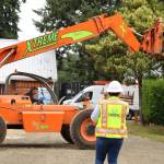 Satsop School photos
The Satsop School Bell is removed for cleaning.