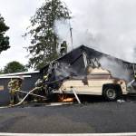 Pacific County Sheriffs Office photos
A house in the Old Willapa area of North Pacific County suffered fire damage on Sunday morning.