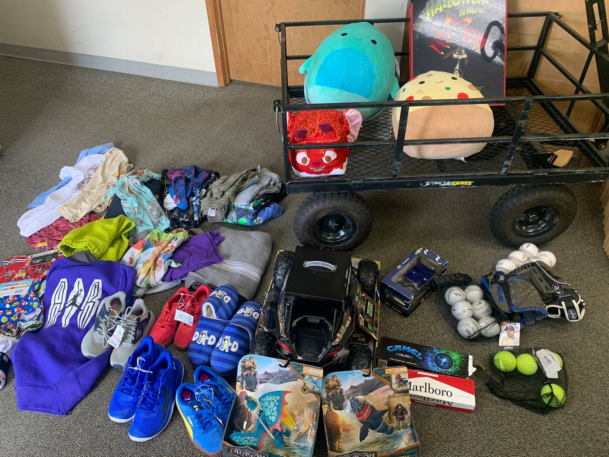 Grays Harbor Sheriffs Office
Merchandise confiscated following a theft spending spree.