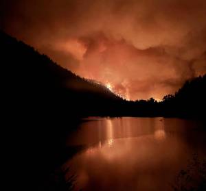 U.S. Forest Service
The Bear Gulch fire burns in Olympic National Park.