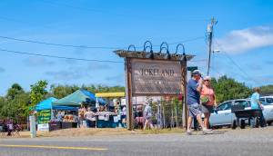 Kahlomo Cunningham photos / For The Daily World
The entrance to Woodfest at the Tokeland Hotel.