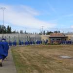 Grays Harbor College photos
Stafford Creek Corrections Center inmates walk to receive their various degrees from Grays Harbor College.