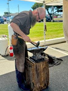 Ocean Shores Arts and Crafts Festival photos
A metal artist during a past Ocean Shores Arts and Crafts Festival.