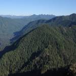 Sportsmen for the Wild Olympics
The steep forested slopes of the Moonlight Dome Roadless Area forms the critical headwaters for both the East and West Forks of the Humptulips River (seen on the left), one of the top ten trophy fishing rivers in Washington state, located about seven miles east of Lake Quinault.