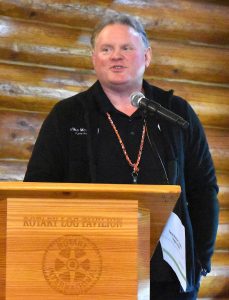 Jerry Knaak / The Daily World
Grays Harbor County Public Health Director Mike McNickle addresses assembled guests at the September GGHI Business Forum Lunch.