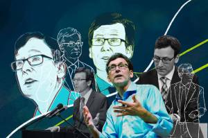 Illustration by Valerie Niemeyer
Fergusons first eight months surprised, confused and disappointed people on all sides of the political spectrum.