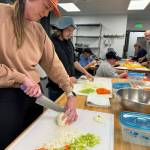 Grays Harbor County photos
Students prepare a side dish for a Thanksgiving feast.