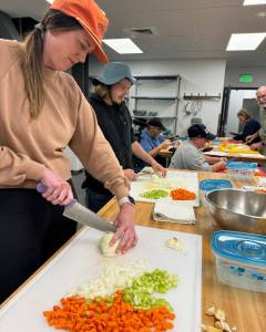 Grays Harbor County photos
Students prepare a side dish for a Thanksgiving feast.
