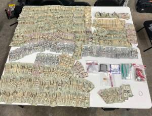 Grays Harbor Sheriffs Office
Cash and drugs confiscated from man arrested on narcotics charges.