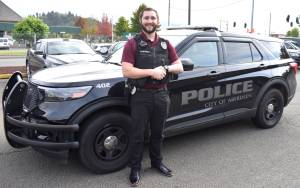 Jerry Knaak / The Daily World
The Aberdeen Police Departments DUI officer, Dillon Mitchell.