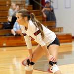 DAILY WORLD FILE PHOTO 
Hoquiam libero Avery Brodhead, seen here in a game from Sept. 25, had 26 digs in a win over Mossyrock in Monday at Hoquiam Square Garden.