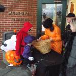 At city hall, staff (and Snoopy) greeted the families and kids who stopped by.