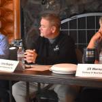 Jerry Knaak photos / The Daily World
From left: Charlee Paull (US Bank), Eric Bjella (NeighborWorks of Grays Harbor), Larry Burgher (Empire Home Loans Inc.), Jill Warne (CENTURY 21 Real Estate Center) and David Quigg (Quigg & Co Real Estate) take part in a panel discussion.