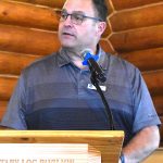 Greater Grays Harbor, Inc. CEO Darrin Raines makes opening remarks at the last Business Forum Lunch of 2025.