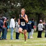 ALICIA TISDALE | ALICIATISDALE.COM Aberdeens Cecil Gumaelius placed fifth in the 2A District 4 boys cross-country championship race on Thursday in Woodland.