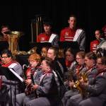 The Hoquiam High School Concert Band performs during the Veterans Day Concert at the 7th Street Theatre.