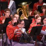 The Hoquiam High School Concert Band performs during the Veterans Day Concert at the 7th Street Theatre.