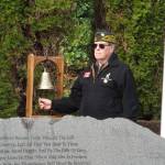 Following the blessing by Post Chaplin Ricardo Ricky Guadorrama, Tyler Marriott rang the bell 11 times.