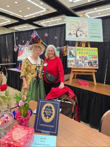 Carrie Bergquist
Diane Carter (left) and Carrie Bergquist at the Renewed Antique Show at the Ocean Shores Convention Center in February. Carter is the vice president of the North Beach Genealogy Society and president of the Grays Harbor Genealogical Society. Bergquist and Carter are members of the Robert Gray Chapter of the Daughters of the American Revolution.