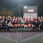 PHOTO BY FOREST WORGUM The Montesano Bulldogs pose for a photo after defeating Cashmere 1-0 in a 1A State Tournament quarterfinal game on Saturday at Jack Rottle Field in Montesano.