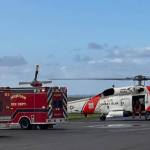 Hoquiam Fire Department
The Coast Guard and Hoquiam Fire Department came to the rescue of four people whose boat was foundering near the entrance to Grays Harbor.