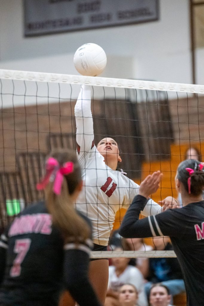 PHOTO BY FOREST WORGUM Hoquiam outside hitter Aaliyah Kennedy