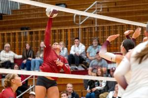 PHOTO BY FOREST WORGUM Hoquiam outside hitter Aaliyah Kennedy