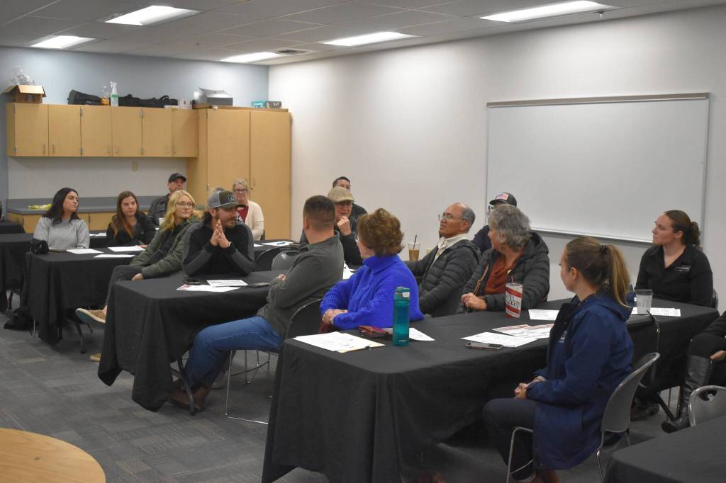 Real estate, financial and building professionals from the region attended Showcase Oakville at Oakville High School. (Jerry Knaak / The Daily World)