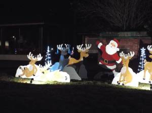 Andrea Watts photos / The Daily World
Stop by Beerbower Park to take a photo with Santa and his reindeer.