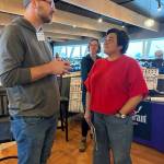 Congresswoman Emily Randall (WA-06) visits the Washington Fishermens Convention in Westport. (Emily Randall)