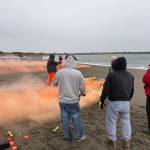 Jerry Knaak / The Daily World
2025 Washington Fishermens Convention attendees learned how to use different types of signal flares.