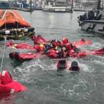 John Shaw
2025 Washington Fishermens Convention attendees brave the cold water of the Westport Marina.