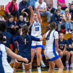 PHOTO BY MIKE ROBERTS Elmas Mercedes Carter (10) puts up a shot during a 59-49 loss to Black Hills on Tuesday at Elma High School.