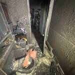 Impacts from the arson fire.