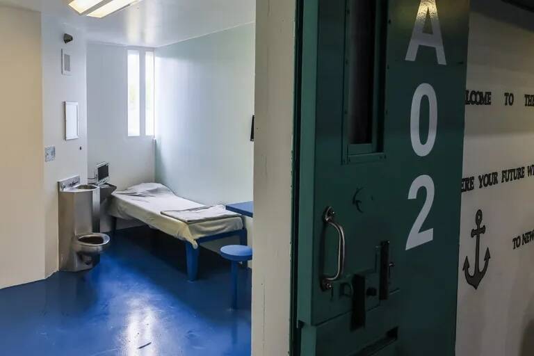 Kevin Clark / The Seattle Times
A renovated room at Harbor Heights inside Stafford Creek Corrections Center in Aberdeen.