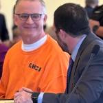 The Daily World
Former Ocosta teacher Wade Eric Iseminger chats with one of his defense attorneys, Luke Laughlin.