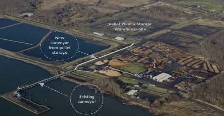 $240 million wood pellet plant