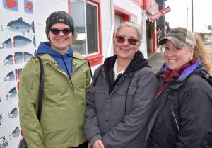 Jerry Knaak / The Daily World
Beth Swanson, Christine Maria and Deanna Frost of Lacey participated in their third-straight Storms and Seafood event last year.