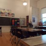 Andrea Watts / The Daily World
In two of the classrooms at Satsop School, the carpet was removed, revealing the original wood floors, which were refinished. The classrooms also received new coats of paint, new vintage replica lighting and more storage space.
