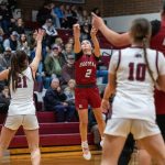 PHOTO BY FOREST WORGUM Hoquiams Lexi LaBounty (2) scored a game-high 17 points in the Grizzlies 40-28 victory over Montesano on Friday at Montesano High School. With the win, Hoquiam broke a 26-game losing streak to the Bulldogs dating back to Jan. 2013.