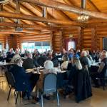 Jerry Knaak / The Daily World
A packed house at the Greater Grays Harbor, Inc. Coastal Caucus legislative send-off at the Rotary Log Pavilion in Aberdeen.
