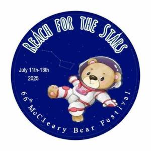Creating a commemorative button for each year's McCleary Bear Festival is an annual tradition. The theme for the 67th McCleary Bear Festival theme is "Under the Sea," and button designs are being accepted through March 1. (McCleary Bear Festival)