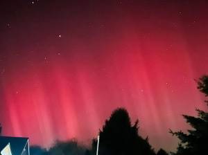 Skip Radcliffe
Northern Lights have Ocean Shores glowing.