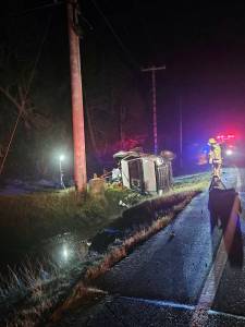 SBRFA
South Beach Regional Fire Authority (SBRFA) responds to an early morning rollover crash in Westport.