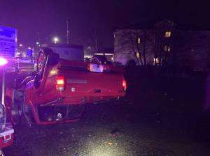 Aberdeen Police Department
A Federal Way man crashed his 1992 Mazda pick-up in Aberdeen and was arrested on suspicion of DUI Wednesday morning.